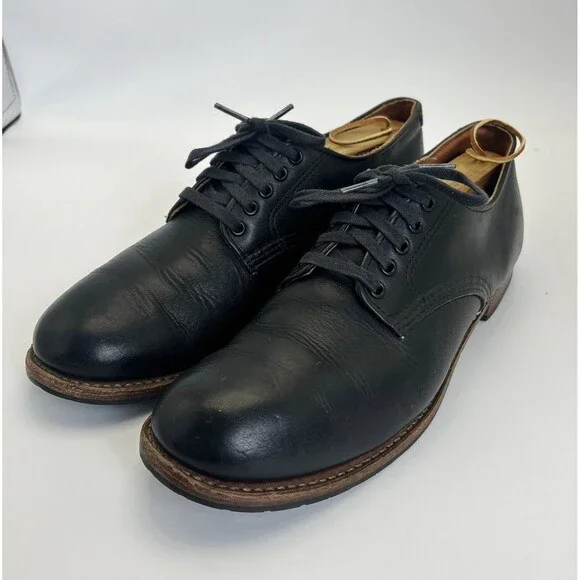 Red Wing 9043 Beckman Featherstone Black Oxford Dress Shoes Mens Sz 10 D Lace-up